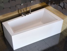 Панель для ванны Besco Intima 160х90 см передняя + боковая санитарный акрил глянцевый белый OAIT-160-NS