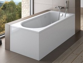 Панель для ванни Besco Intrica 160х75 см передня + бічна акрил глянцевий білий #OAI-160-PK