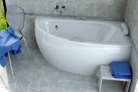 Панель для ванни Besco Milena 150 см права санітарний акрил глянсовий білий OAM-150-NP