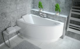 Панель для ванны Besco Praktika 140 см левая санитарный акрил глянцевый белый OAP-140-NL