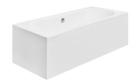 Панель для ванни Besco Quadro 175х80 см передня + бічна акрил глянцевий білий #OAQ-175-PK