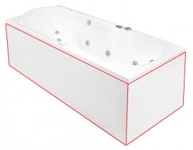Панель для ванни PoolSpa Gemini фронтальна 170х80 см L ліва акрил білий PWOHN10OWL00000