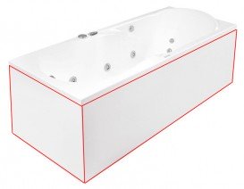 Панель для ванны PoolSpa Gemini фронтальная 170х80 см R правая акрил белый PWOKN10OWL00000