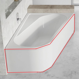 Панель для ванны Ravak Chrome 160x105 L фронтальная левосторонняя акрил белый CZA5100A00