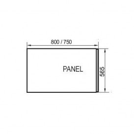 Панель для ванни Ravak U 80 бічна акрил з кріпленням CZ00140A00