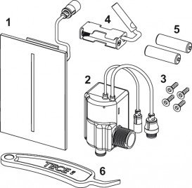 Панель смыва для писсуара TECE TECEfilo Urinal 7,2 В пластик белый 9242051