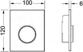 Панель змиву для пісуара TECE TECEloop Urinal пластикова білий 9242600
