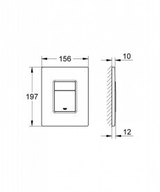 Панель змиву для унітазу Grohe Skate Cosmopolitan теплий захід 38732DA0
