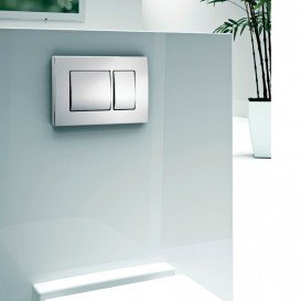 Панель смыва Koller Pool Kvadro Chrome пластик хром глянцевый KVADRO CHROME