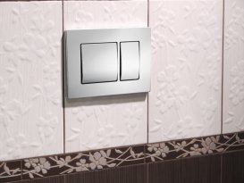 Панель смыва Koller Pool Kvadro Matt Chrome пластик хром матовый KVADRO MAT CHROME