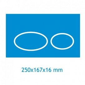 Панель смыва Koller Pool Round Chrome пластик хром матовый ROUND MAT CHROME