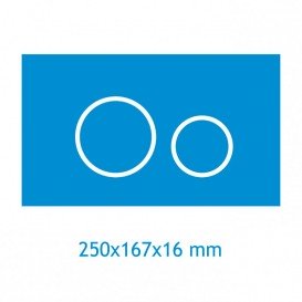 Панель смыва Koller Pool Twin Matt Chrome пластик хром матовый TWIN MAT CHROME