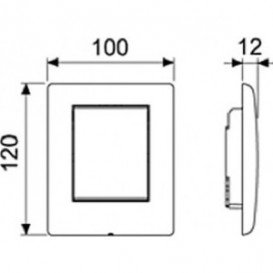 Панель змиву з картриджем для пісуарів Tece TECEnow білий 9242400