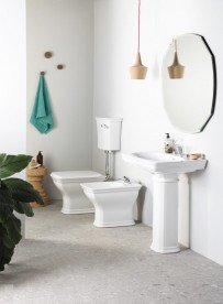 П'єдестал для раковини ArtCeram Civitas санфарфор білий глянсовий CIC001 01; 00