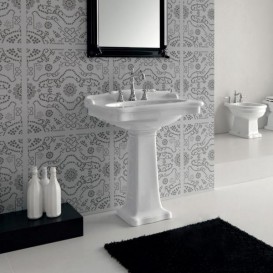 Пьедестал для раковины ArtCeram Hermitage белый глянцевый HEC002 01;00