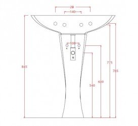 П'єдестал для раковини ArtCeram Jazz білий матовий JZC003 05; 00