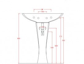 П'єдестал для мушлі ArtCeram Jazz кераміка чорний матовий JZC003 17;00