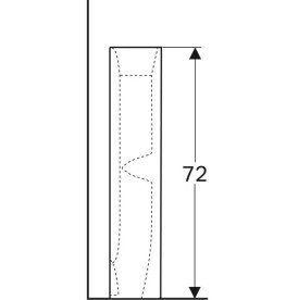 П'єдестал для раковини Geberit Selnova Square сантехнічний фарфор білий 500.342.01.7