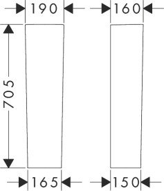 Пьедестал для раковины Hansgrohe GladeLake S керамика белый 60105450