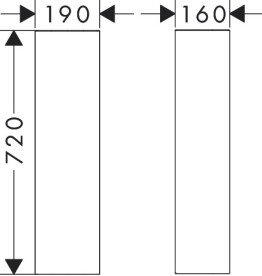 П'єдестал для раковини Hansgrohe Xanuia Q кераміка білий 60176450