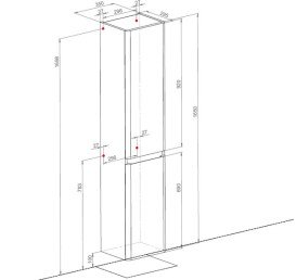 Пенал для ванной Аквародос Акцент Люкс подвесной 35х29,5х165 см петли справа МДФ белый АР000072321