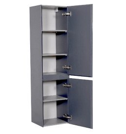 Пенал для ванной Аквародос Элит UNI подвесной 36х31х165 см МДФ графит глянец АР000049087