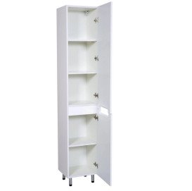 Пенал для ванної кімнати Аквародос Квадро підлоговий 35х32,5х185 см ДСП/МДФ білий АР000001079