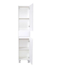 Пенал для ванної кімнати Аквародос Валенсія підлоговий 40х32х195 см МДФ білий АР000000944