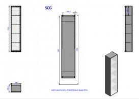 Пенал для ванної Fancy Marble Barbados 38х28 см підвісний МДФ білий П Barbados3