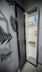 Пенал для ванной Fancy Marble Barbados 3 38х28х172 см ДСП/МДФ серый 30317013200