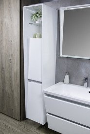 Пенал для ванной Fancy Marble Cyprus 40х45 см петли слева МДФ/ДСП белый 30718012210