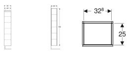 Пенал для ванной Geberit подвесной 36х29,1х180 см ДСП черный матовый 505.083.00.8