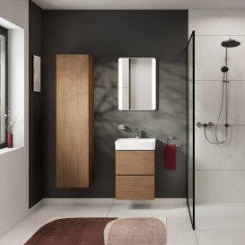 Пенал для ванної Hansgrohe Xilesa E 40х35 см петлі зліва МДФ/ДСП дуб кашемір 54287550