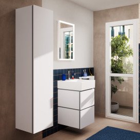 Пенал для ванной Hansgrohe Xilesa E 40х35 см петли справа МДФ матовый белый 54288700