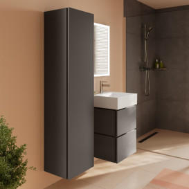 Пенал для ванної Hansgrohe Xilesa E 40х35 см петлі праворуч МДФ сланцево-сірий матовий 54288760