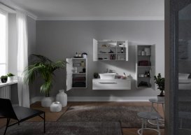 Пенал для ванной Kolpa-san Blanche B 923 45.4х91.8 см ДСП с 3D пленкой кашемир 514100