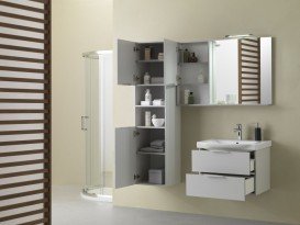 Пенал для ванной Kolpa-san Lana L 1562 40х156 см ДСП серый 510870