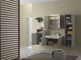 Пенал для ванної Kolpa-san Lana L 872 40.2х87.6 см ДСП сірий 510880