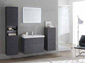 Пенал для ванної Kolpa-san Oxana O 1752 40х175.3 см ДСП з ПВХ-плівкою темний дуб 507310