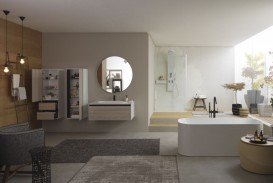 Пенал для ванной Kolpa-san Pandora 1301 45х130 см ДСП натуральный 514280