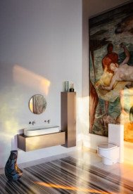 Пенал для ванної Laufen Sonar 32х32х159, 4 см петлі зліва МДФ/ДСП мідь H4054910340411