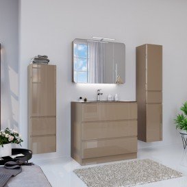 Пенал для ванной Marsan Adele 35х120 см МДФ капучино Adele35х120cappuccino