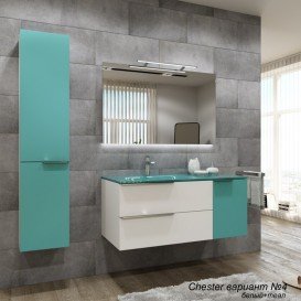 Пенал для ванної Marsan Chester 35х160 см МДФ теал Chester35х160teal