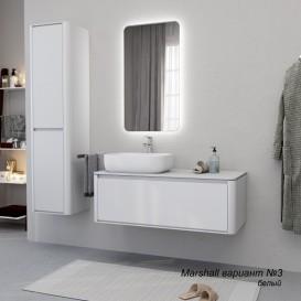 Пенал для ванной Marsan Marshall 35х160 см МДФ белый Marshall350white