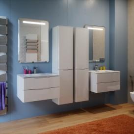 Пенал для ванной Marsan Martin 35х160 см МДФ белый Martin35х160white