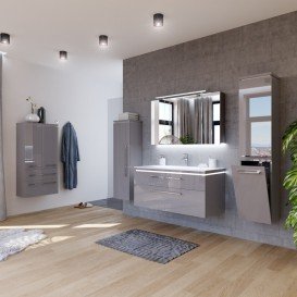 Пенал для ванной Marsan Pascal 159x35x35 правый/левый МДФ бисмарк Pascal159x35x35бисмарк