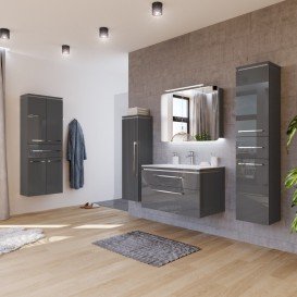 Пенал для ванной Marsan Pascal 159x35x35 правый/левый МДФ графит Pascal159x35x35графит