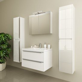 Пенал для ванної Marsan Therese 33х160 см МДФ білий THERESEбелый