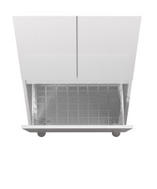 Пенал для ванной Мойдодыр Блонди П-55К 55х35х186 см ДСП/МДФ белый глянец 00-0008118