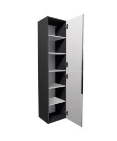 Пенал для ванної Мийдодір Rome П-38-U 38х35х185 см ДСП/МДФ графіт матовий 00-00005878